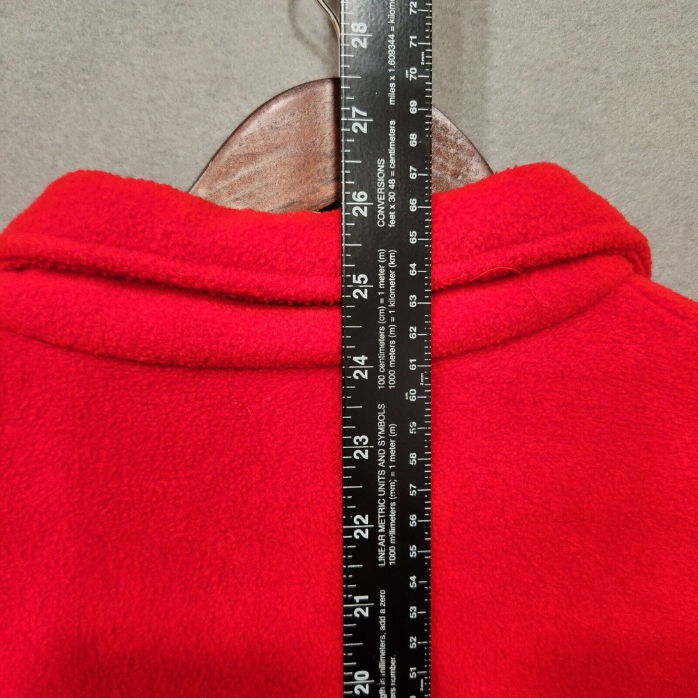 Classic Blues Wrangler Womens Red Fleece Zippered Jacket‎ Size Large - Picture 6 of 6